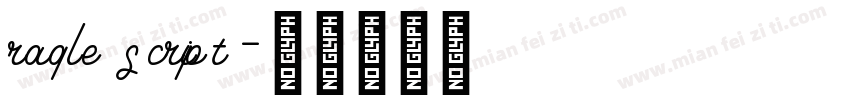 raqle script字体转换